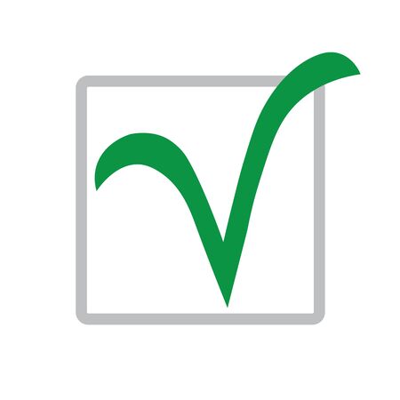 Green check mark icon.のイラスト素材