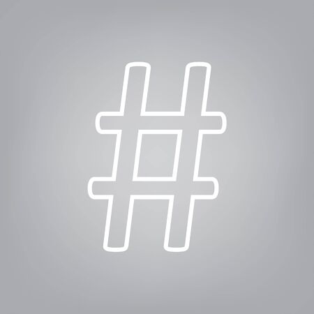 hashtag icon- vector illustrationのイラスト素材