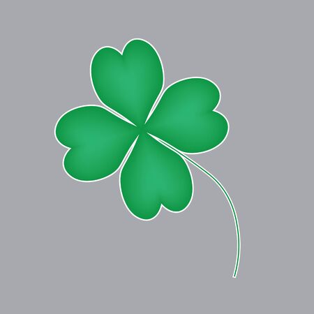 four leaf clover iconのイラスト素材