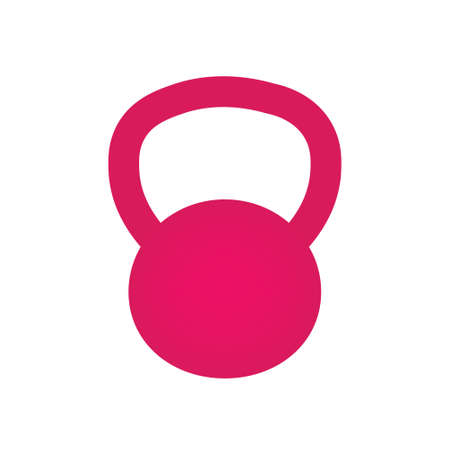 pink kettlebell icon- vector illustrationのイラスト素材