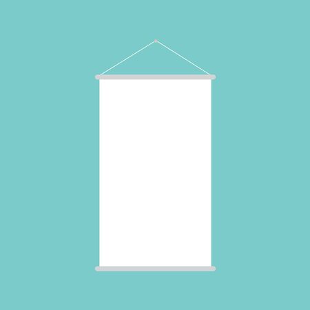 empty roll up banner- vector illustrationのイラスト素材
