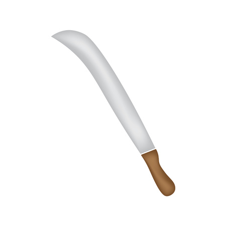 A machete or butcher knife icon vector illustration.のイラスト素材