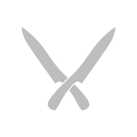 A kitchen crossed knives icon vector illustration.のイラスト素材