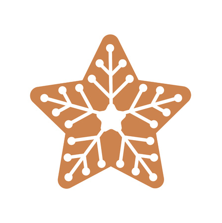 christmas gingerbread icon- vector illustrationのイラスト素材