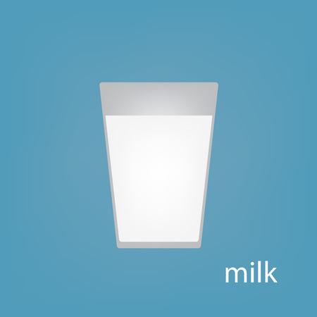glass of milk icon- vector illustrationのイラスト素材