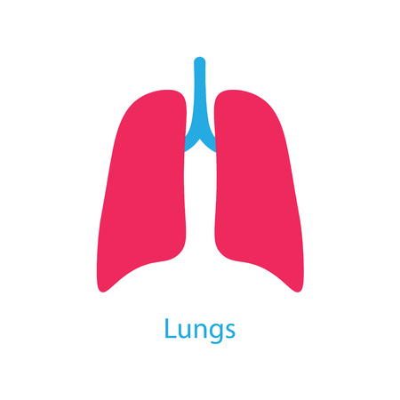 Lungs icon vector illustration.のイラスト素材