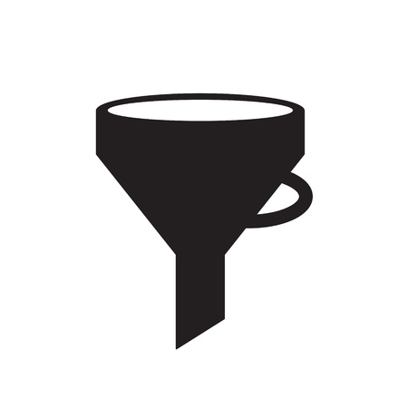 black funnel icon- vector illustration.のイラスト素材