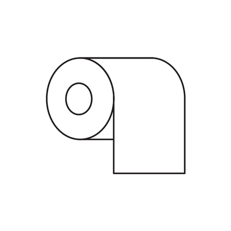 toilet paper icon- vector illustrationのイラスト素材