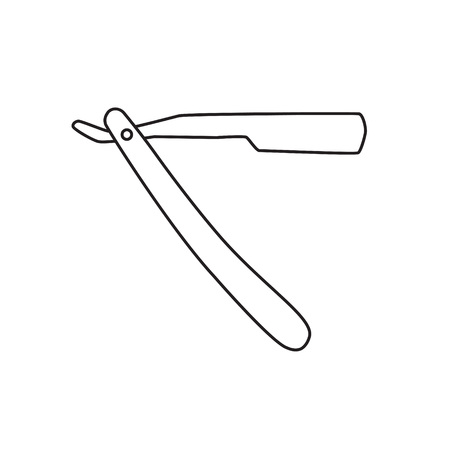 straight razor blade icon- vector illustrationのイラスト素材