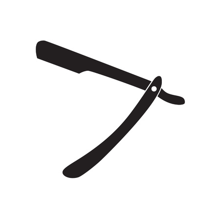 straight razor blade icon- vector illustrationのイラスト素材