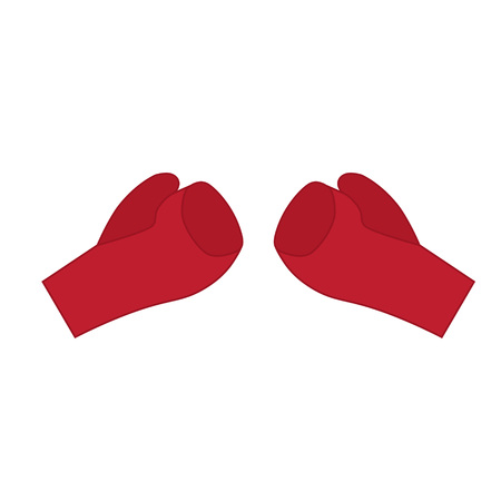 Boxing gloves icon- vector illustrationのイラスト素材