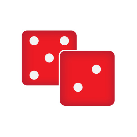 gambling casino dices icon- vector illustrationのイラスト素材
