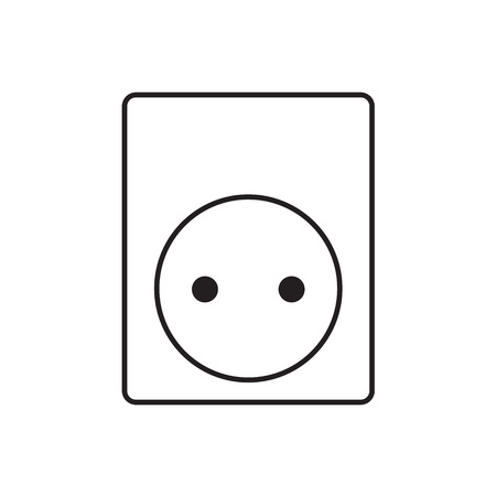 Electrical outlet icon- vector illustrationのイラスト素材