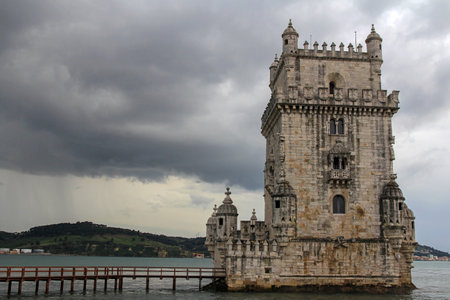Tower of Belem, Lisbon, Portugalのeditorial素材