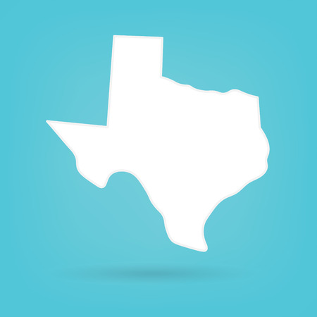 abstract white map of Texas- vector illustrationのイラスト素材