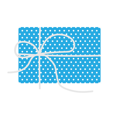 blue gift- vector illustrationのイラスト素材