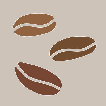 coffe beans background- vector illustrationのイラスト素材