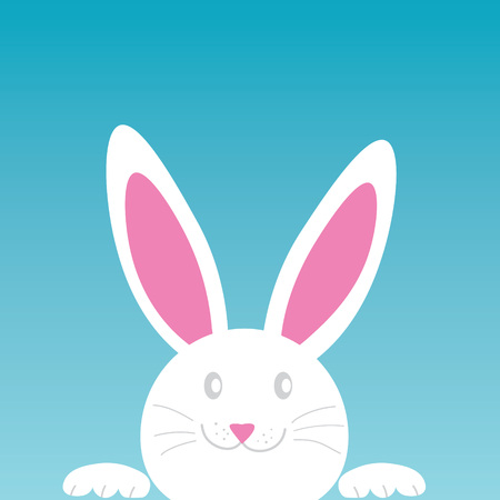 happy easter bunny- vector illustrationのイラスト素材