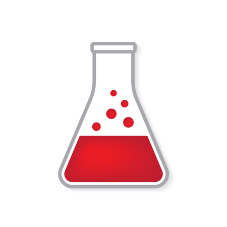 test tube icon- vector illustrationのイラスト素材