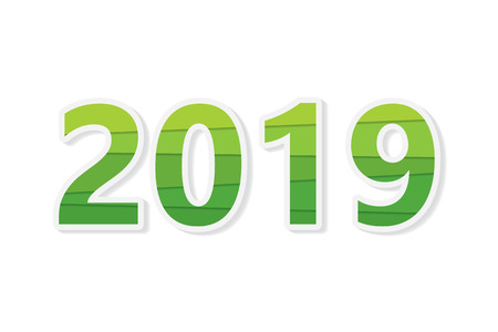 2019 ecology year concept- vector illustrationのイラスト素材