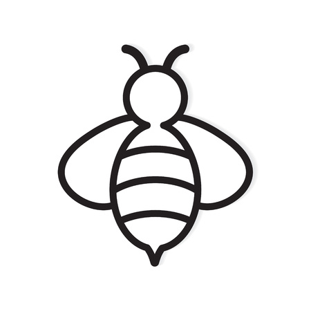 bee icon- vector illustrationのイラスト素材
