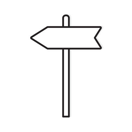 blank road sign post icon- vector illustrationのイラスト素材