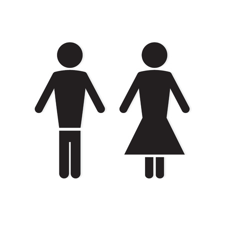 man and woman icon- vector illustrationのイラスト素材