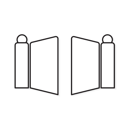 modern gate icon- vector illustrationのイラスト素材