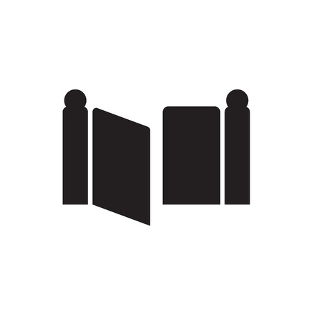 modern gate icon- vector illustrationのイラスト素材