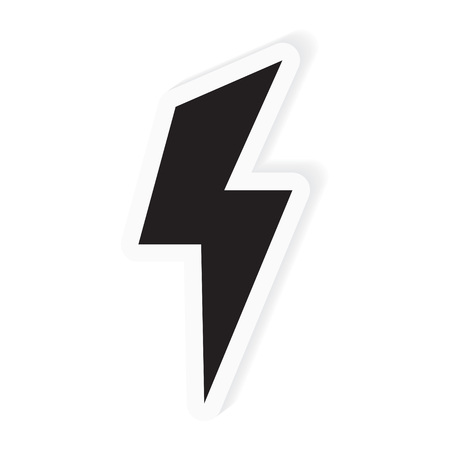 lighting bolt icon- vector illustrationのイラスト素材