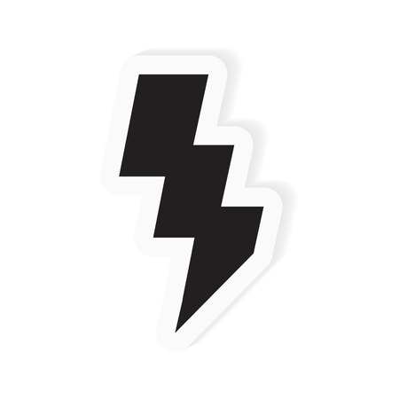 lighting bolt icon- vector illustrationのイラスト素材