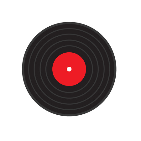vinyl music record icon- vector illustrationのイラスト素材