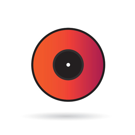 vinyl music record icon- vector illustrationのイラスト素材