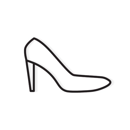 High heel shoe iconのイラスト素材