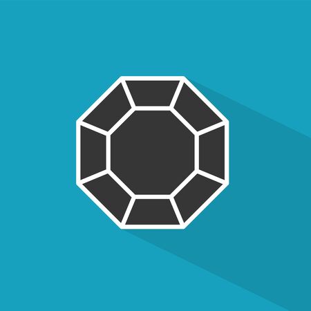 black diamond icon- vector illustrationのイラスト素材