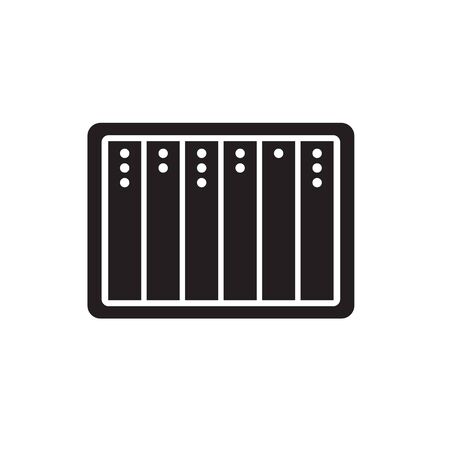 server, data center icon- vector illustrationのイラスト素材