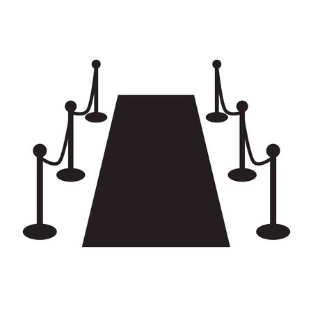red carpet event icon- vector illustrationのイラスト素材