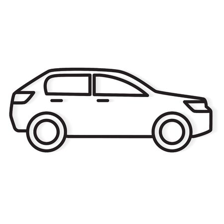 black car icon- vector illustrationのイラスト素材