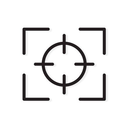 focus target camera icon- vector illustrationのイラスト素材