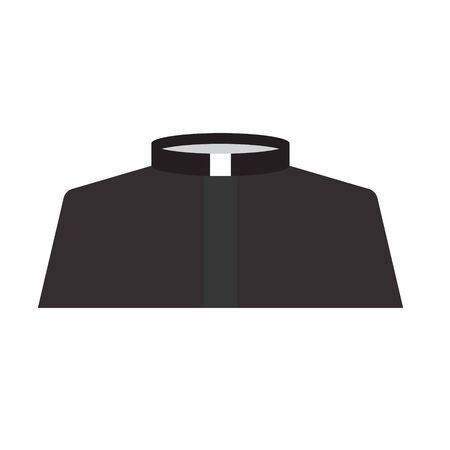catholic priest dress icon- vector illustrationのイラスト素材