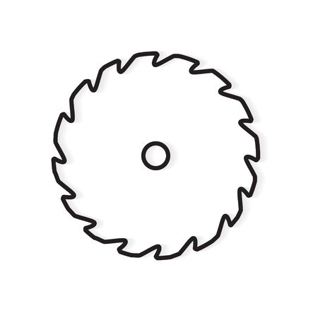 circular saw icon- vector illustrationのイラスト素材