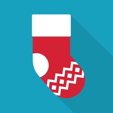 warm winter sock icon- vector illustrationのイラスト素材