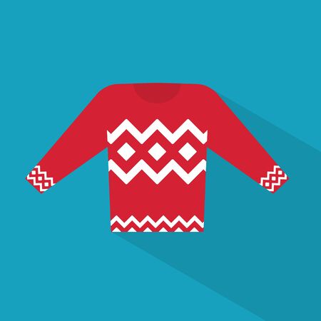 warm winter sweater icon- vector illustrationのイラスト素材