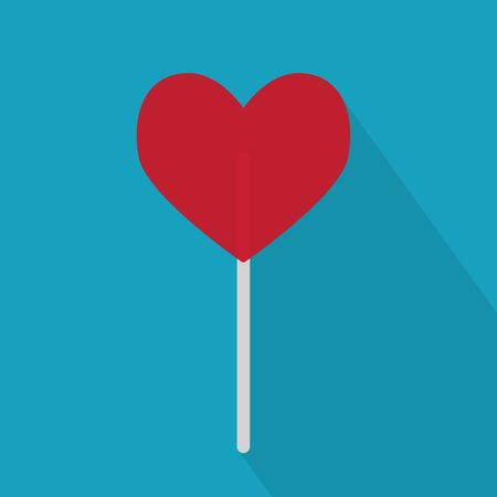 heart lollipop icon- vector illustrationのイラスト素材