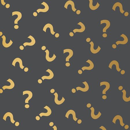 golden question mark pattern- vector illustrationのイラスト素材