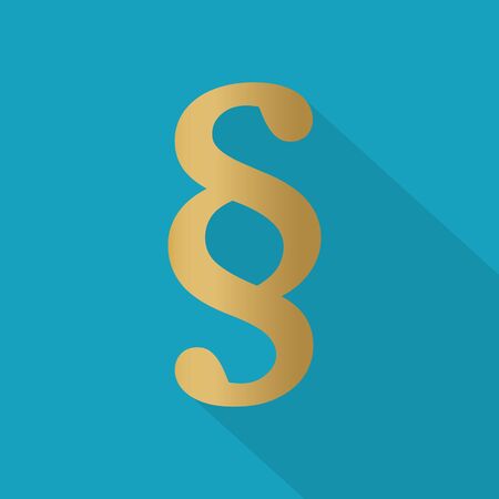 golden paragraph symbol- vector illustrationのイラスト素材