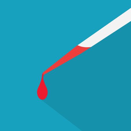 pipette with blood icon- vector illustrationのイラスト素材