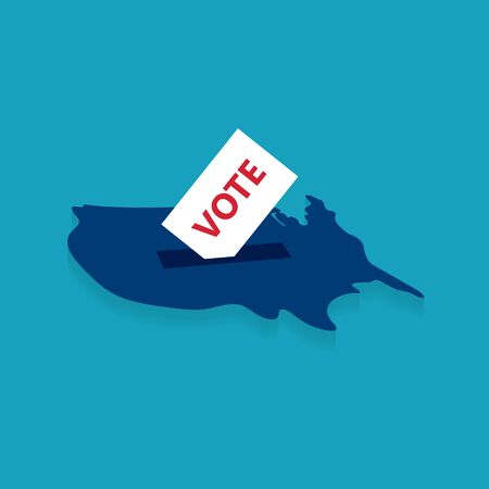 presidential election in United States concept- vector illustrationのイラスト素材