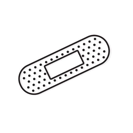 medical adhesive plaster icon- vector illustrationのイラスト素材