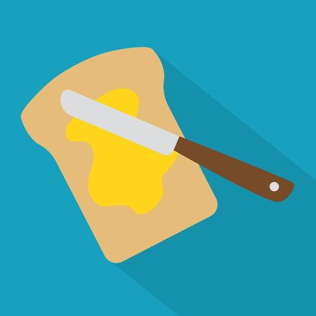 bread with butter icon- vector illustrationのイラスト素材